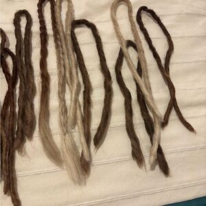 Natural Brown and Cream Hair Extensions
